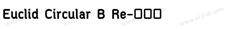 Euclid Circular B Re字体转换